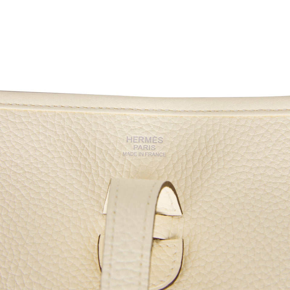 Hermes Evelyne III PM Nata Clemence Palladium Hardware