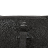 Hermes Evelyne III PM Black Clemence Palladium Hardware