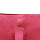Hermes Evelyne III GM Rose Shocking Clemence Palladium Hardware