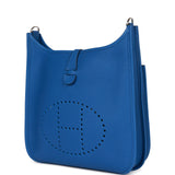 Hermes Evelyne III PM Bleu France Clemence Palladium Hardware