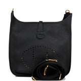 Hermes Evelyne III PM Black Clemence Gold Hardware