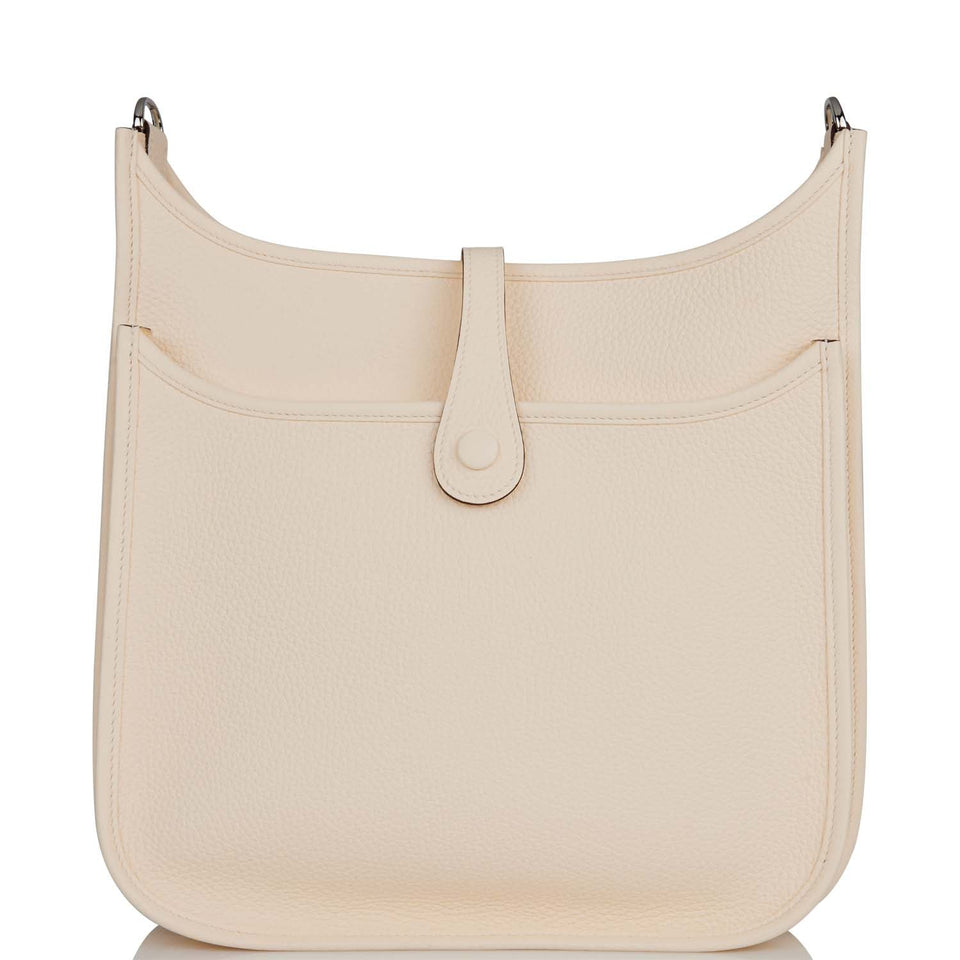 Hermes Evelyne III PM Nata Clemence Palladium Hardware