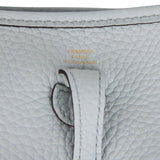 Hermes Evelyne TPM Bleu Pale Clemence Gold Hardware
