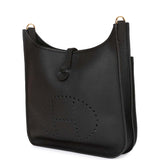 Hermes Evelyne III PM Black Clemence Gold Hardware