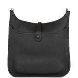 Hermes Evelyne III PM Black Clemence Gold Hardware