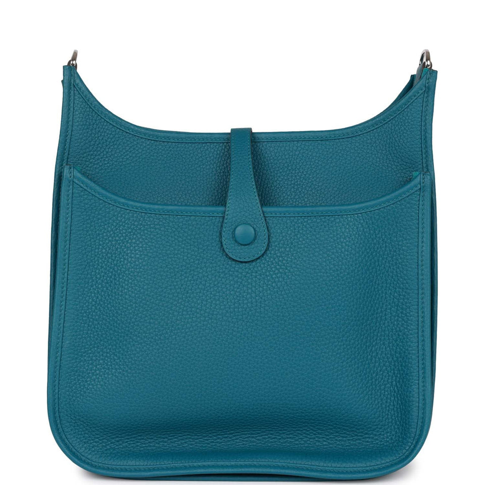 Hermes Evelyne III PM Vert Bosphore Clemence Palladium Hardware