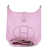 Hermes Evelyne III PM Mauve Sylvestre Clemence Palladium Hardware