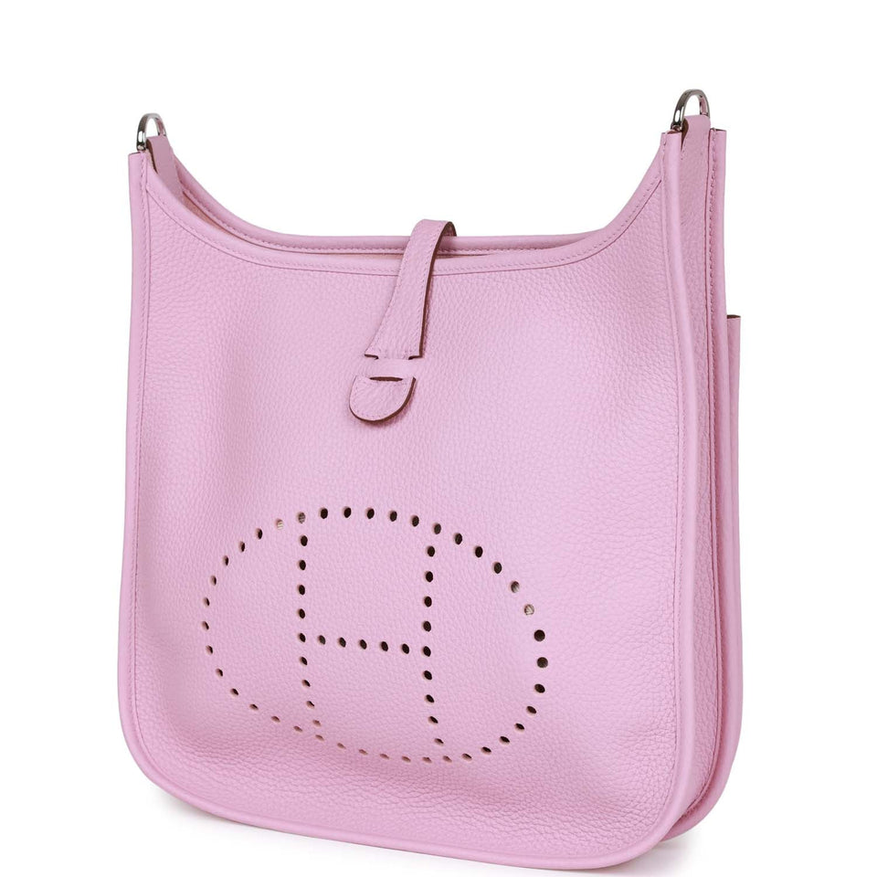 Hermes Evelyne III PM Mauve Sylvestre Clemence Palladium Hardware