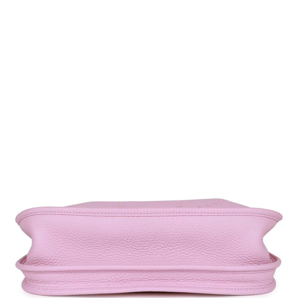 Hermes Evelyne III PM Mauve Sylvestre Clemence Palladium Hardware