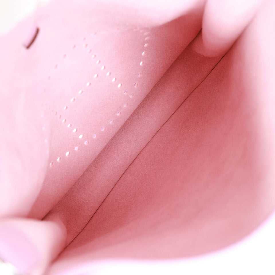 Hermes Evelyne III PM Mauve Sylvestre Clemence Palladium Hardware