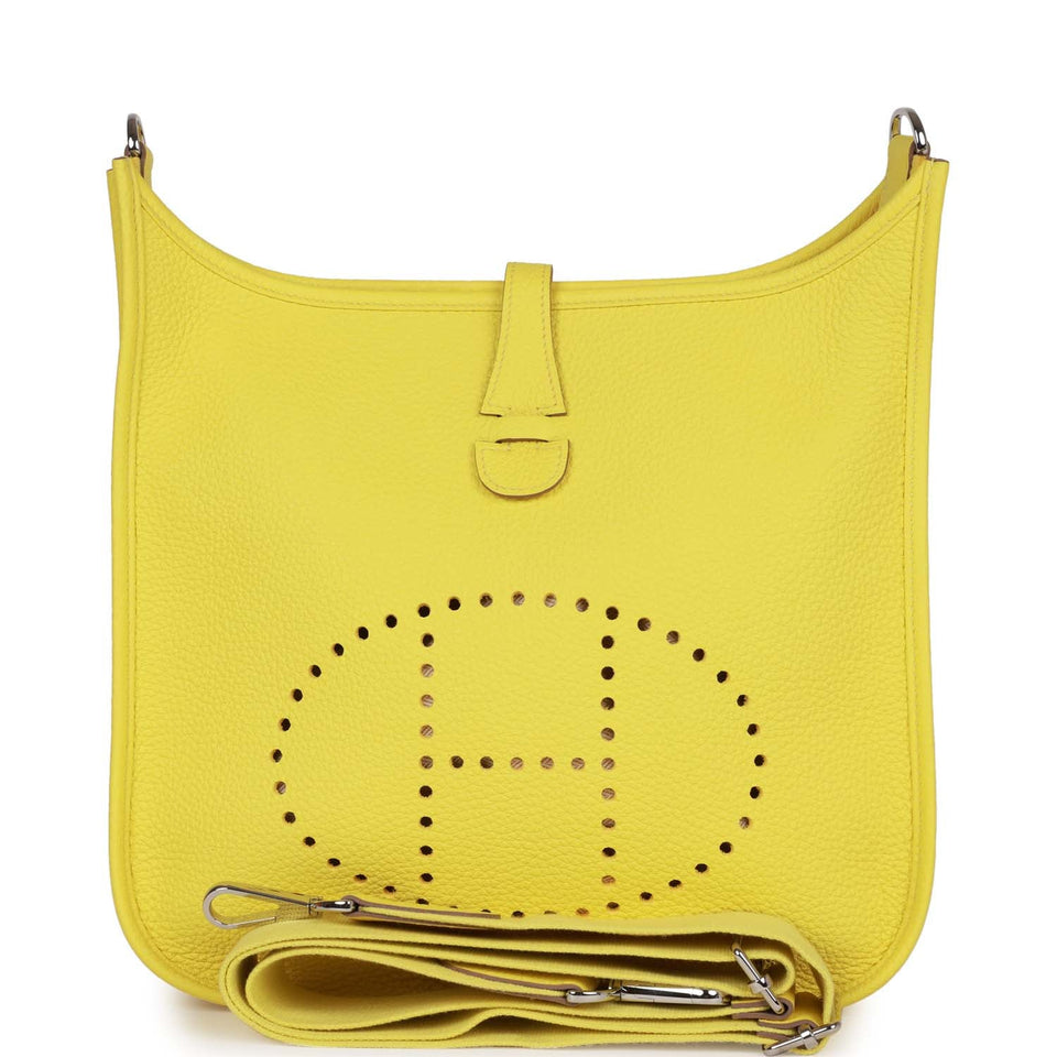 Hermes Evelyne III PM Lime Clemence Palladium Hardware