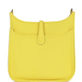 Hermes Evelyne III PM Lime Clemence Palladium Hardware