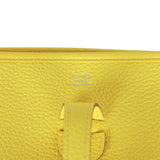 Hermes Evelyne III PM Lime Clemence Palladium Hardware