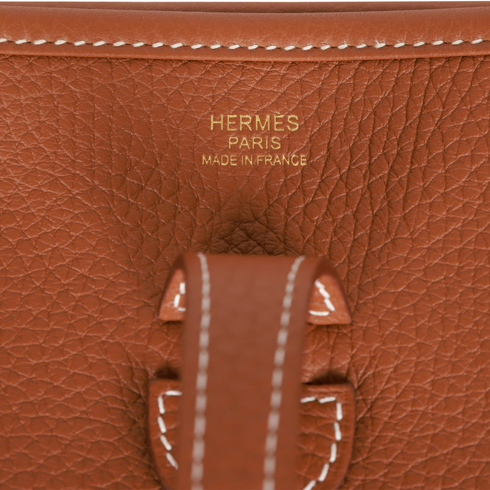 Hermes Evelyne III PM Gold Clemence Gold Hardware