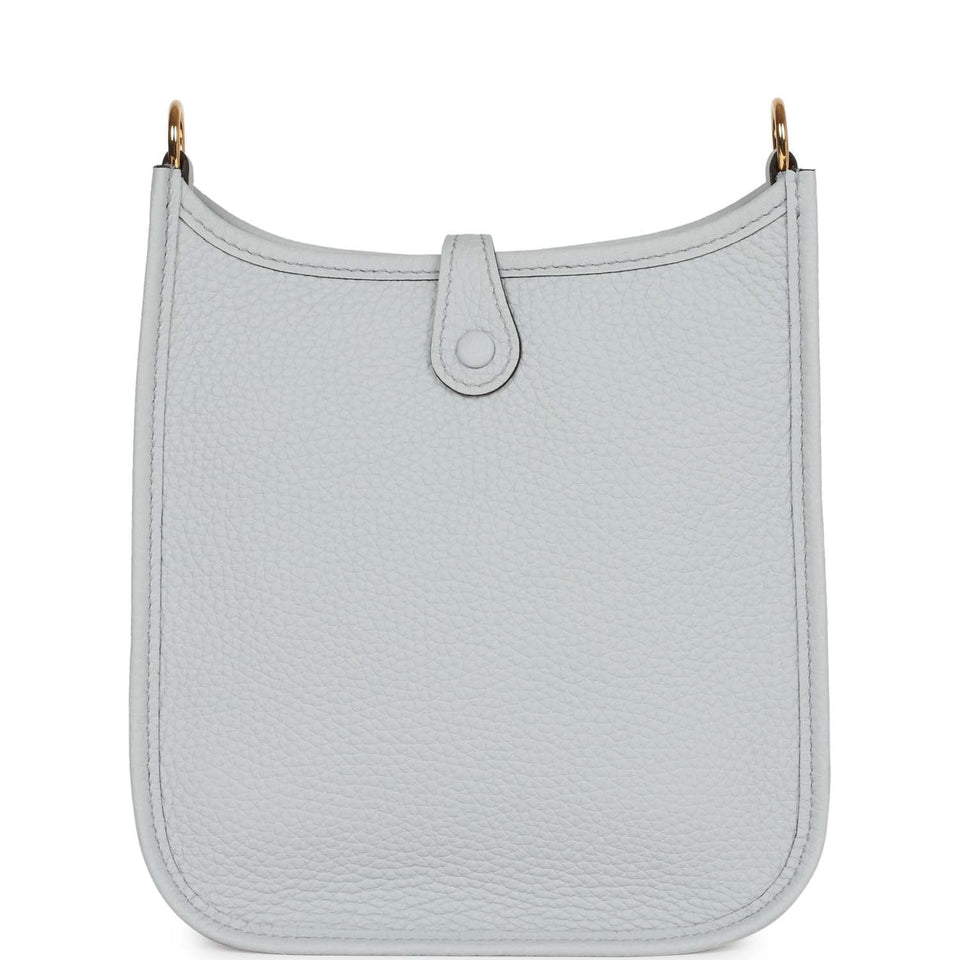 Hermes Evelyne TPM Bleu Pale Clemence Gold Hardware