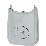 Hermes Evelyne TPM Bleu Pale Clemence Gold Hardware
