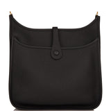 Hermes Evelyne III PM Black Clemence Gold Hardware