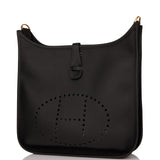 Hermes Evelyne III PM Black Clemence Gold Hardware