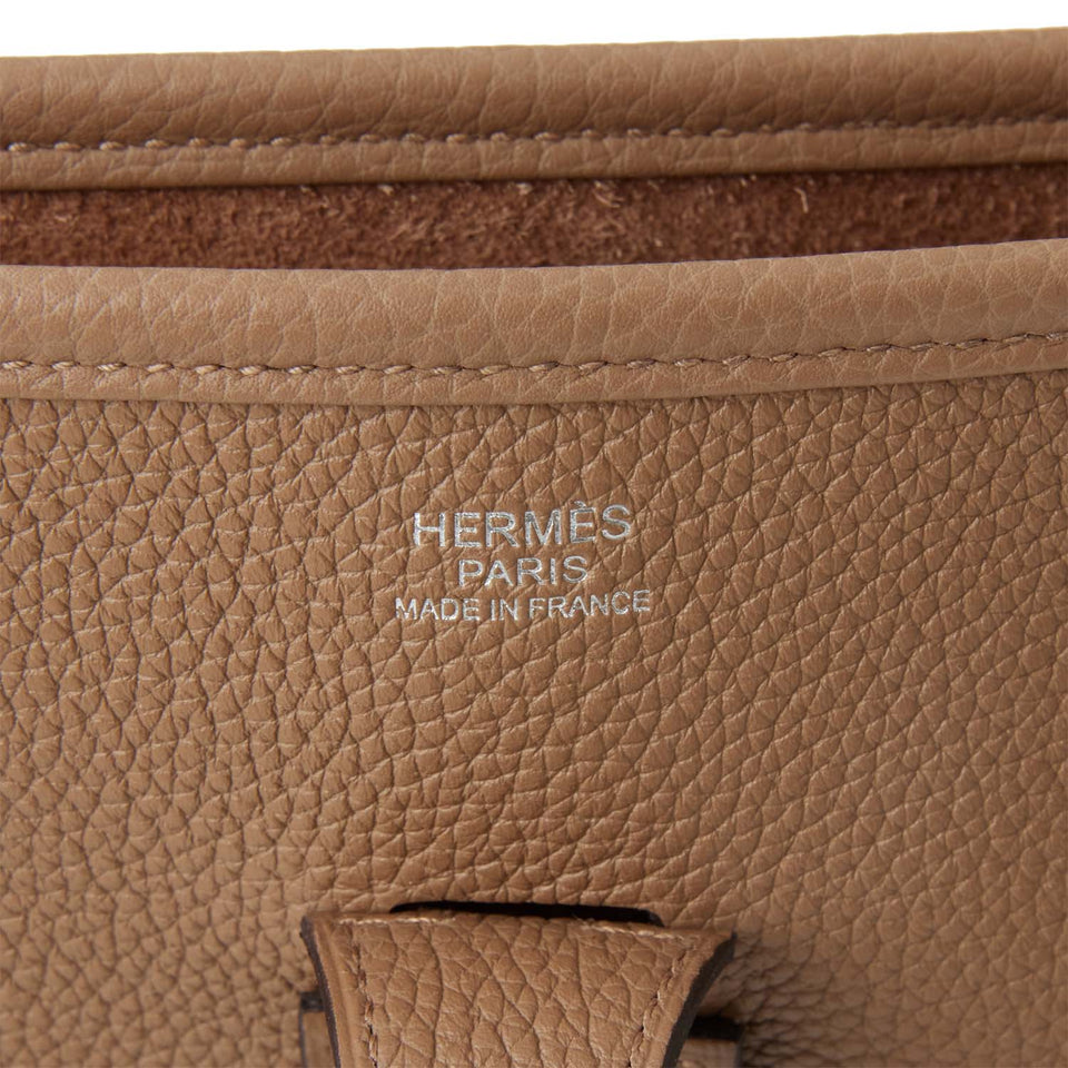 Hermes Evelyne III PM Beige de Weimar Maurice Palladium Hardware