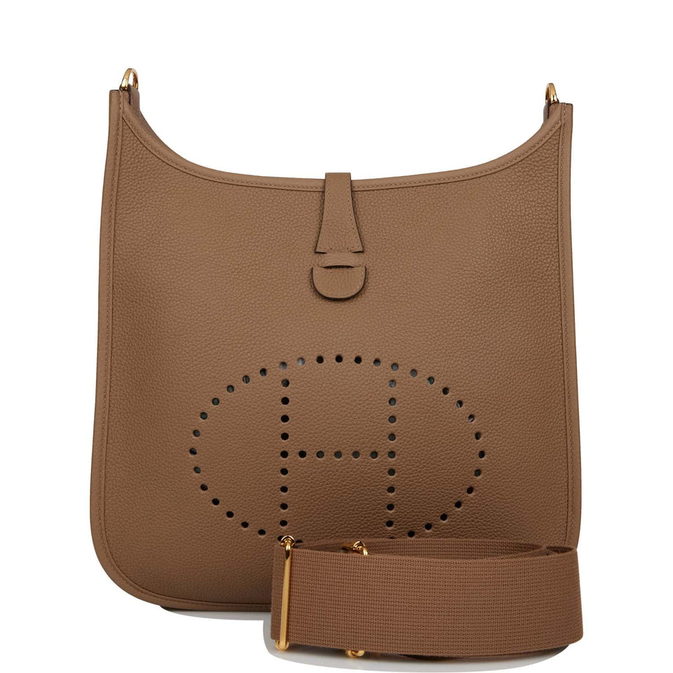Hermes Evelyne III PM Beige de Weimar Maurice Gold Hardware