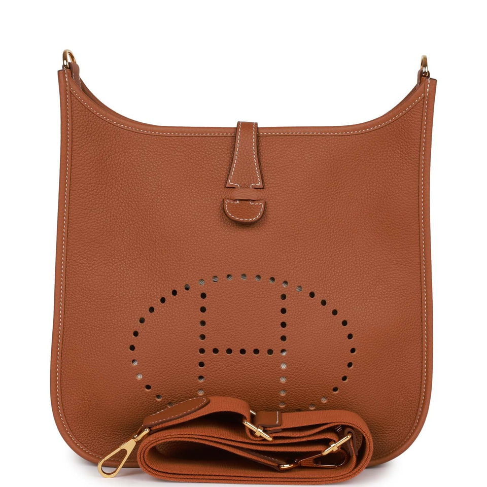 Hermes Evelyne III PM Gold Clemence Gold Hardware