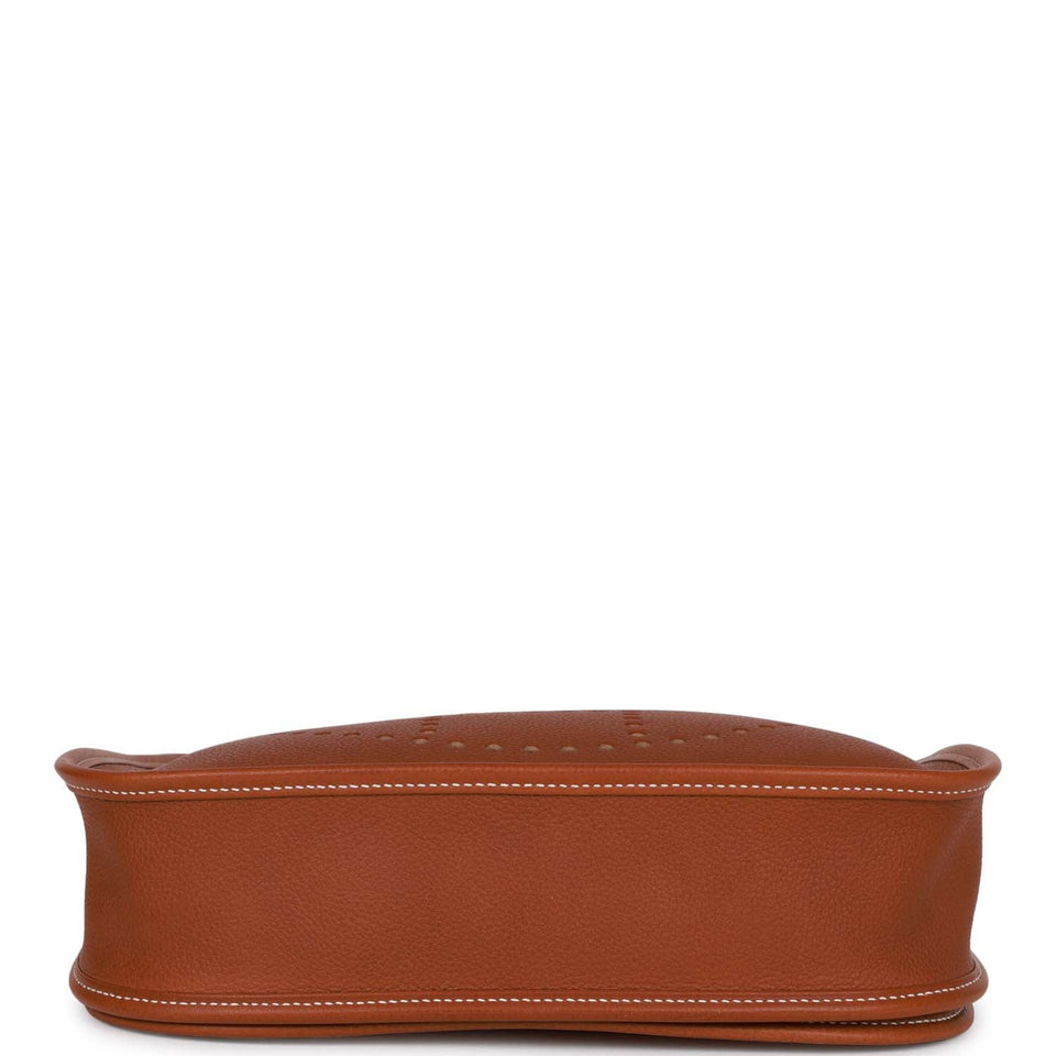 Hermes Evelyne III PM Fauve Barenia Faubourg Gold Hardware