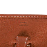 Hermes Evelyne III PM Fauve Barenia Faubourg Gold Hardware