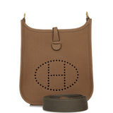 Hermes Evelyne TPM Beige de Weimar Clemence Bag Gold Hardware