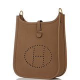 Hermes Evelyne TPM Beige de Weimar Clemence Bag Gold Hardware