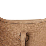 Hermes Evelyne TPM Beige de Weimar Clemence Bag Gold Hardware