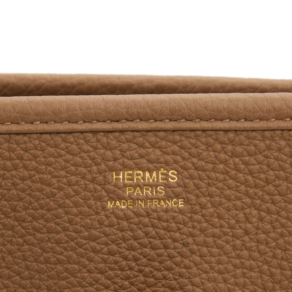 Hermes Evelyne III PM Beige de Weimar Maurice Gold Hardware