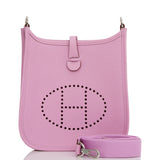 Hermes Evelyne TPM Mauve Sylvestre Clemence Palladium Hardware