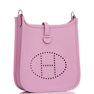 Hermes Evelyne TPM Mauve Sylvestre Clemence Palladium Hardware