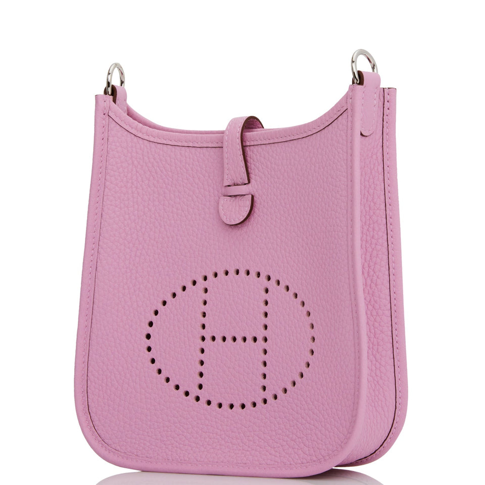 Hermes Evelyne TPM Mauve Sylvestre Clemence Palladium Hardware