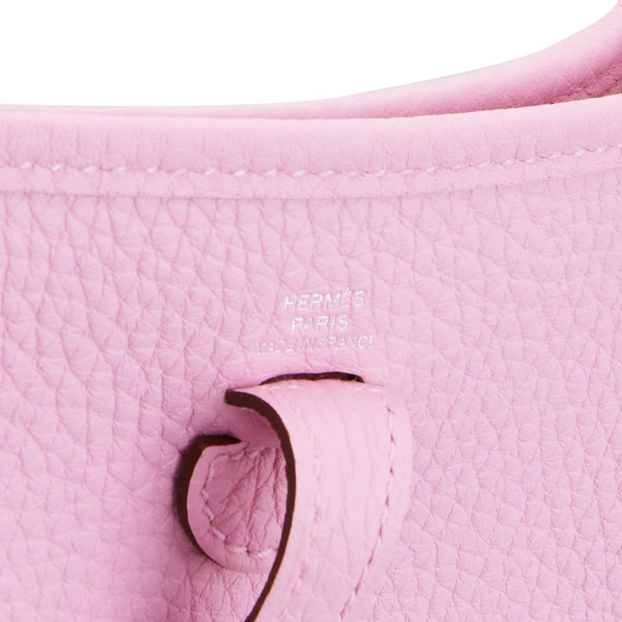 Hermes Evelyne TPM Mauve Sylvestre Clemence Palladium Hardware