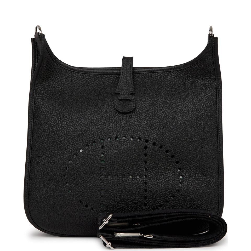 Hermes Evelyne III PM Black Clemence Palladium Hardware
