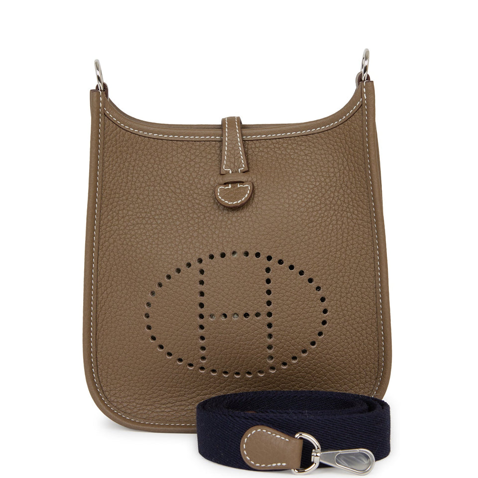 Hermes Evelyne TPM Etoupe Clemence Palladium Hardware