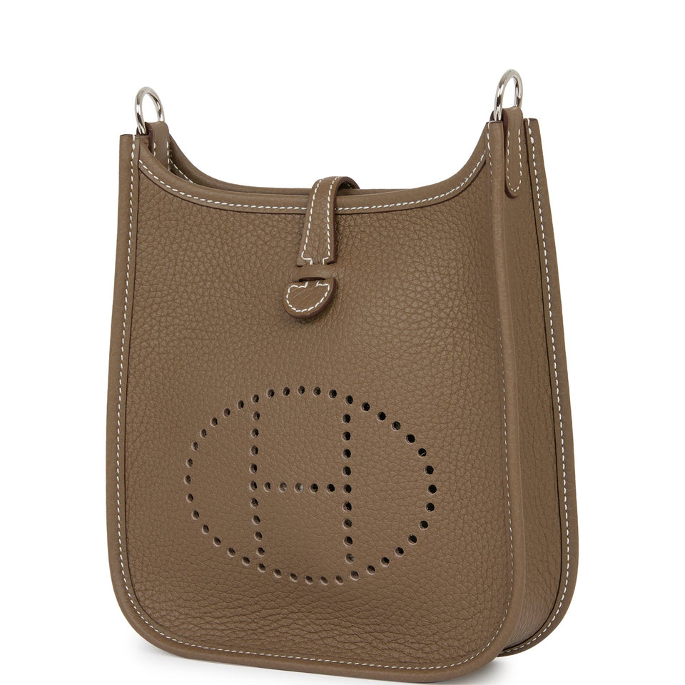 Hermes Evelyne TPM Etoupe Clemence Palladium Hardware