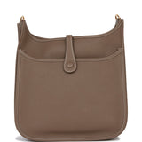 Hermes Evelyne III PM Etoupe Clemence Gold Hardware