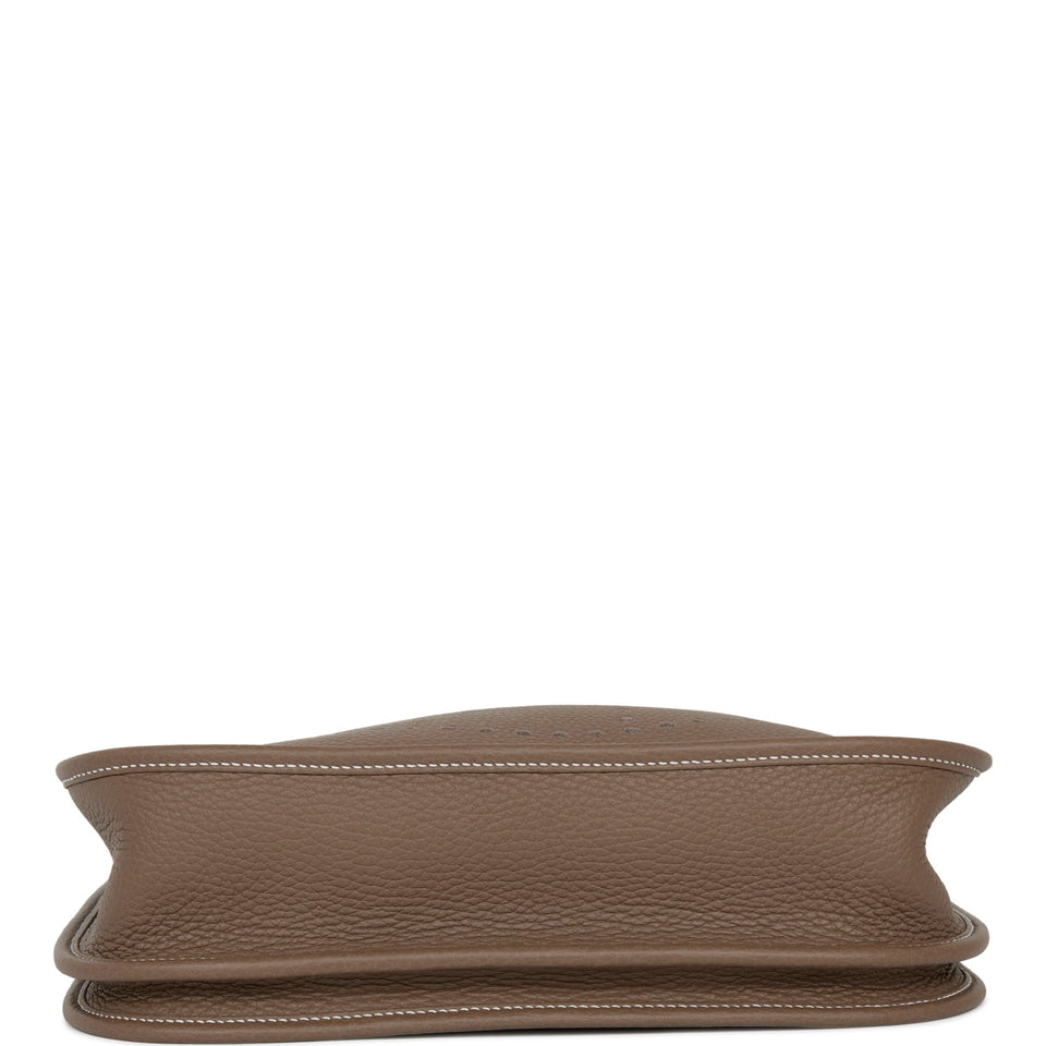 Hermes Evelyne III PM Etoupe Clemence Gold Hardware