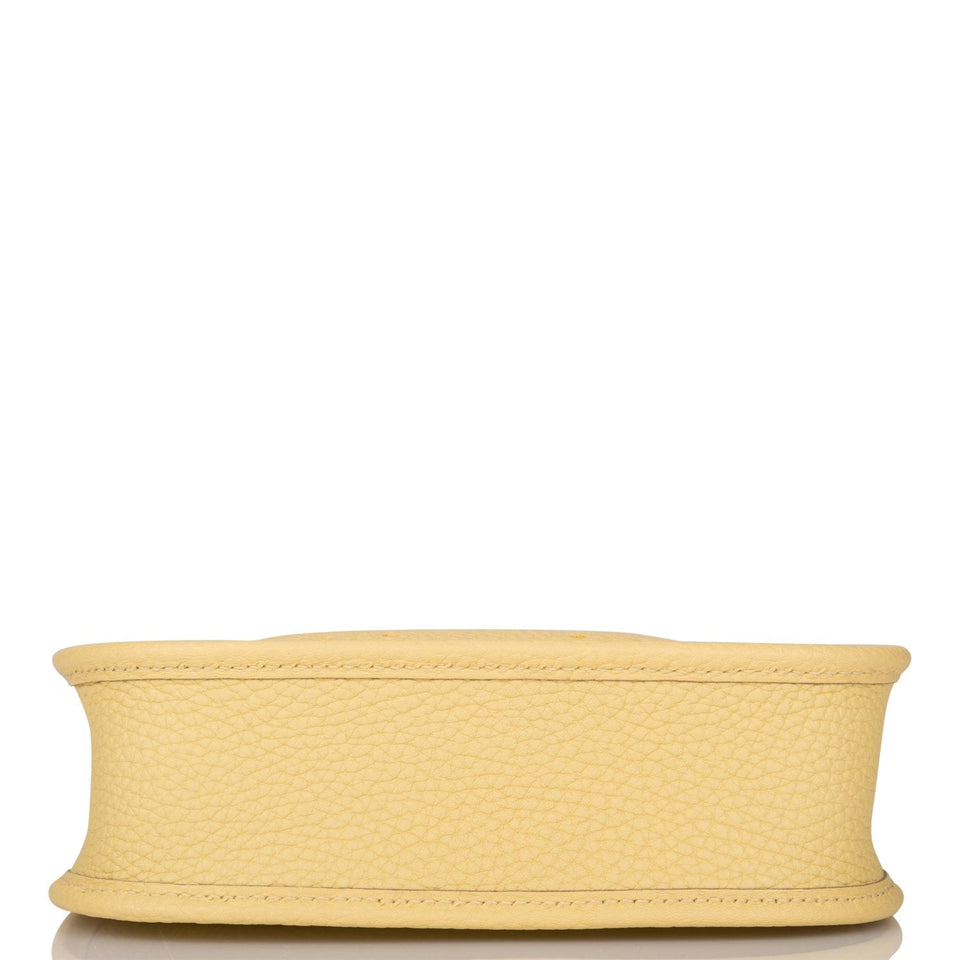 Hermes Evelyne TPM Jaune Poussin Clemence Palladium Hardware