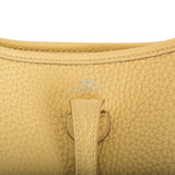 Hermes Evelyne TPM Jaune Poussin Clemence Palladium Hardware