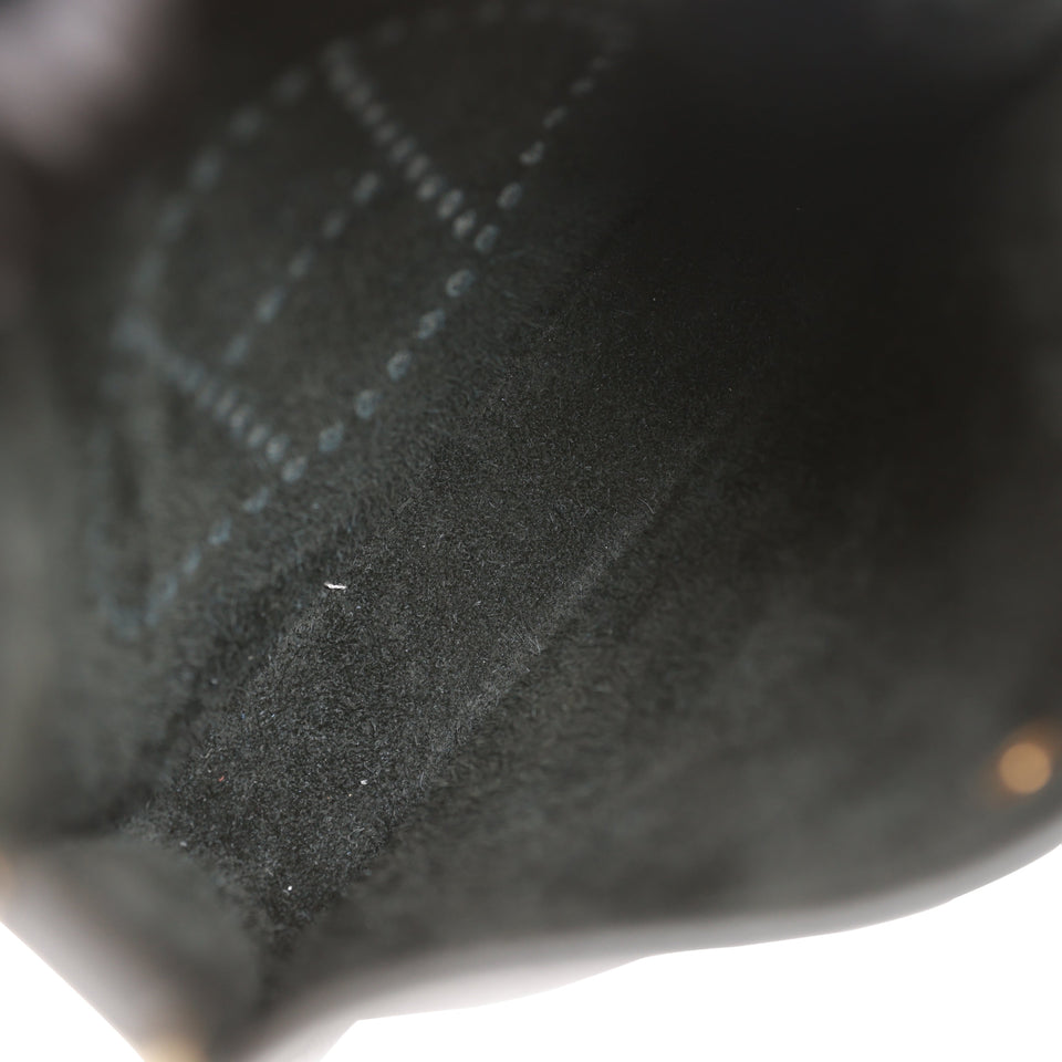 Hermes Evelyne TPM Black Clemence Gold Hardware