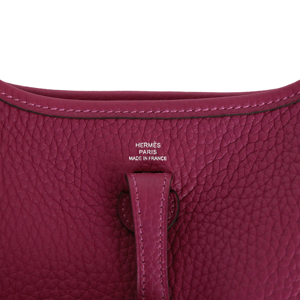 Hermes Evelyne TPM Anemone Clemence Palladium Hardware