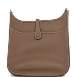 Hermes Evelyne III PM Etoupe Clemence Palladium Hardware