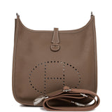 Hermes Evelyne III PM Etoupe Clemence Palladium Hardware