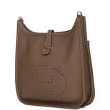 Hermes Evelyne III PM Etoupe Clemence Palladium Hardware