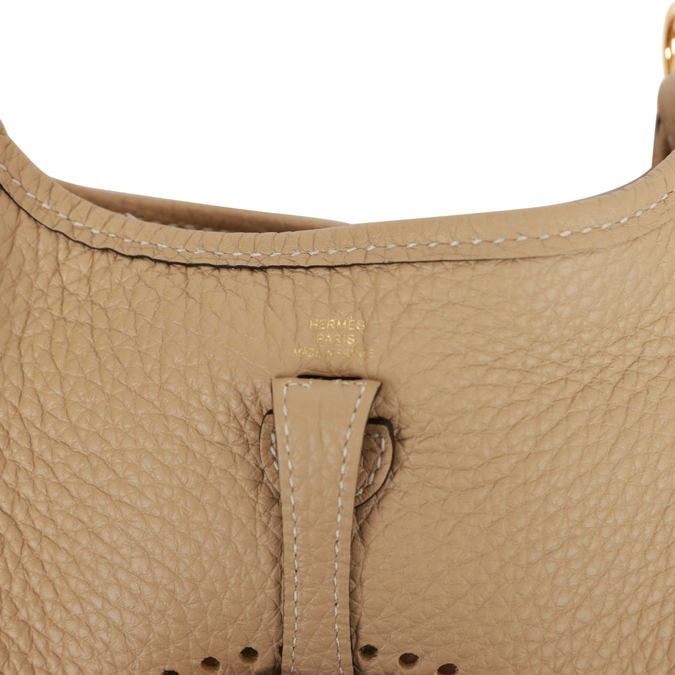 Hermes Evelyne TPM Trench Clemence Gold Hardware