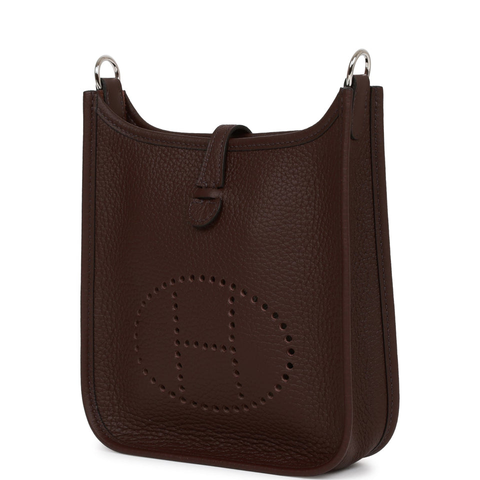 Hermes Evelyne TPM Rouge Sellier Clemence Palladium Hardware