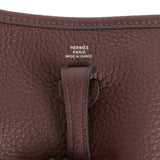Hermes Evelyne TPM Rouge Sellier Clemence Palladium Hardware